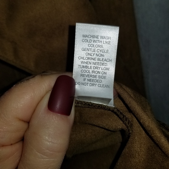 J. Jill faux suede moto--vibe zip jacket - Picture 8 of 8